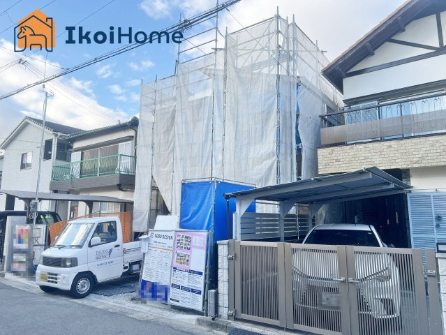 明石市二見町西二見　新築戸建の前面道路含む現地写真|【ホームページに現地動画掲載中】●年中無休：当日予約可●南向き前面道路広く約6.3m！
