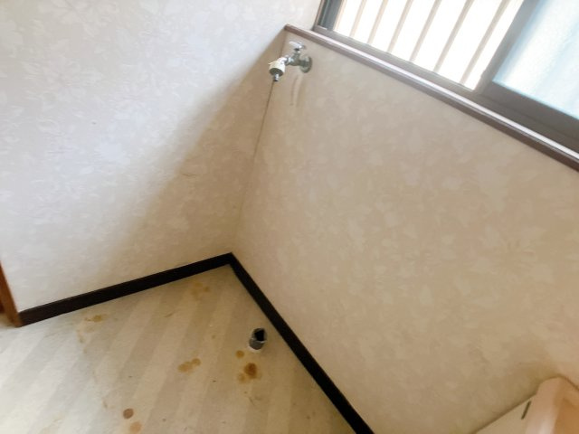 岩滑借家Aの洗面所