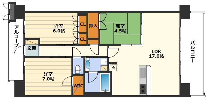 ブランズシティ天神橋筋六丁目の間取り