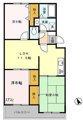 ヴァンベール神山Ⅰの間取り