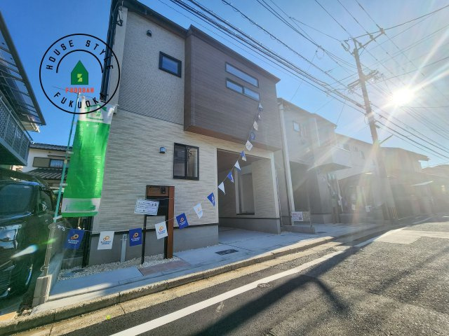 福岡市早良区飯倉3丁目第1-2棟(2号棟)の外観|デザイン性のある外観です。