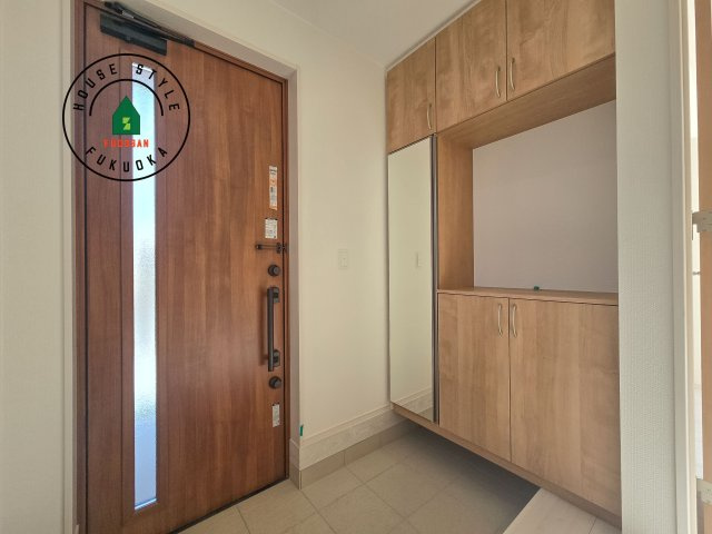 糟屋郡須恵町新原第1-2棟(2号棟)の防犯設備|二重ロックでしっかり防犯対策ができます。