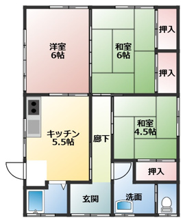 【間取り】 | 戸田貸家