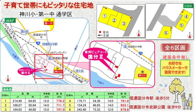 東邦ピュアコート国分Ⅱ　3号地の地図