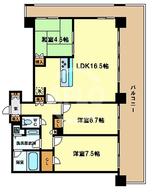 樹樹ガーデンの間取り|2ＬＤＫの間取り