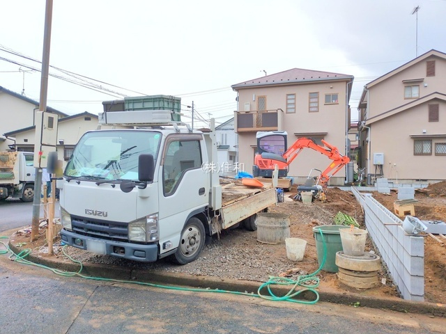 【新築分譲住宅】ふじみ野市元福岡3期の前面道路含む現地写真