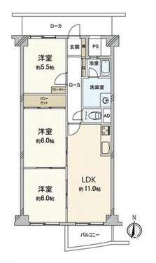 甲子園住宅の間取り