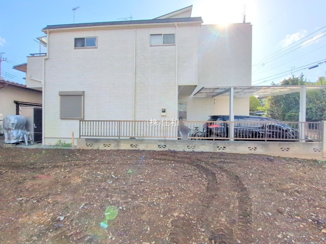 ふじみ野市元福岡２丁目の新築一戸建の前面道路含む現地写真