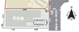 上馬5丁目・新築戸建の区画図