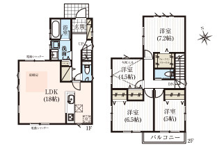 大宮指扇South side　新築一戸建て　グリーンガーデン　Jの間取り|大宮指扇South side　新築一戸建て　グリーンガーデン　J、4LDK、土地面積109.99m2、建物面積101.84m2