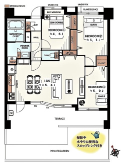 【間取り】 | ヴィアーレタワー西川口