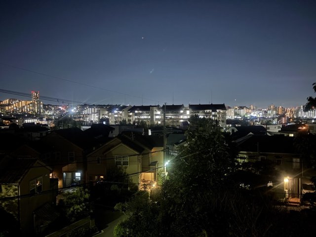 豊中市永楽荘三丁目戸建の展望|夜景もきれいです！