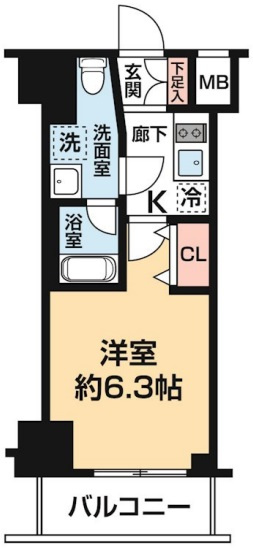 ガレリアレジデンス石川町の間取り