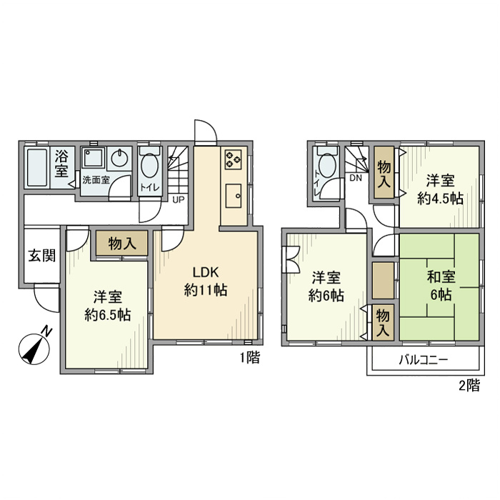 上戸建の間取り