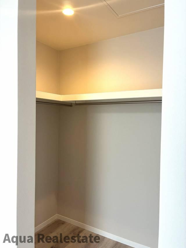 高松市仏生山町　Ｄ号地モデルハウスの収納|大きなスペースがあり、収納には困りません