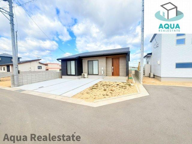 高松市仏生山町　Ｄ号地モデルハウスの前面道路含む現地写真|前面道路含む現地写真です