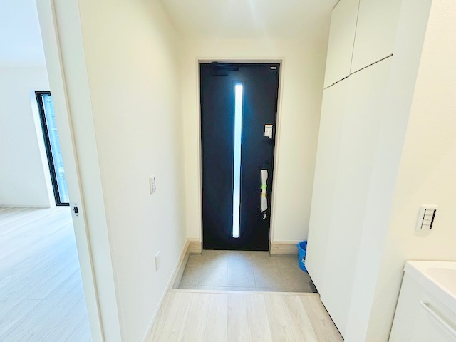 茅ヶ崎市平和町　新築戸建　1号棟の独立洗面台|同施工例