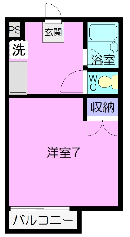 ドミールタカＢの間取り