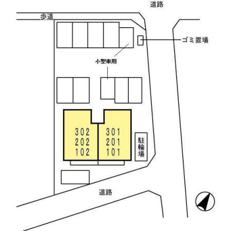 クレール古新開の区画図