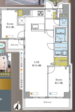 ロマネスク大濠アネックスの間取り