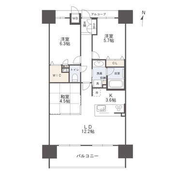 アルファステイツ熊本駅前の間取り