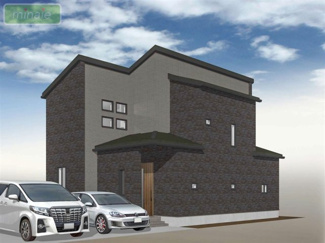 【外観パース】 | 当社で現地販売会開催中　大手建売メーカーの建築条件付き　旭町　全7区画　5区画