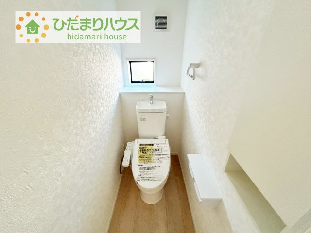 【トイレ】 | 常総市豊岡町第3　新築戸建 | トイレは1F、2F共に完備！取り合いになることがありませんね(^^)/