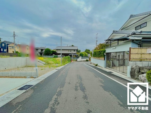 宇治市木幡御蔵山　A号地の前面道路含む現地写真