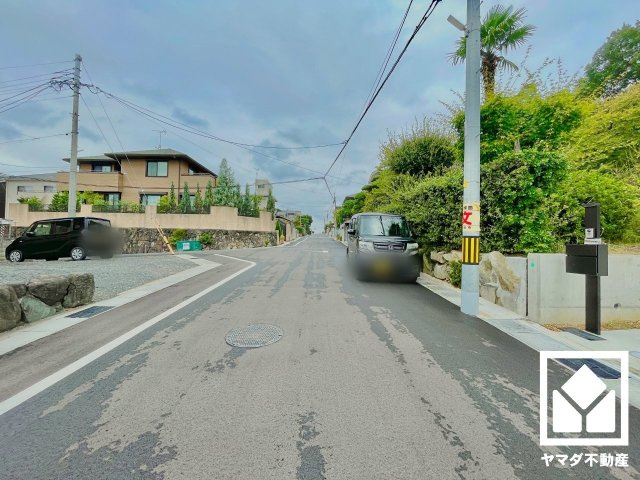 宇治市木幡御蔵山　A号地の前面道路含む現地写真
