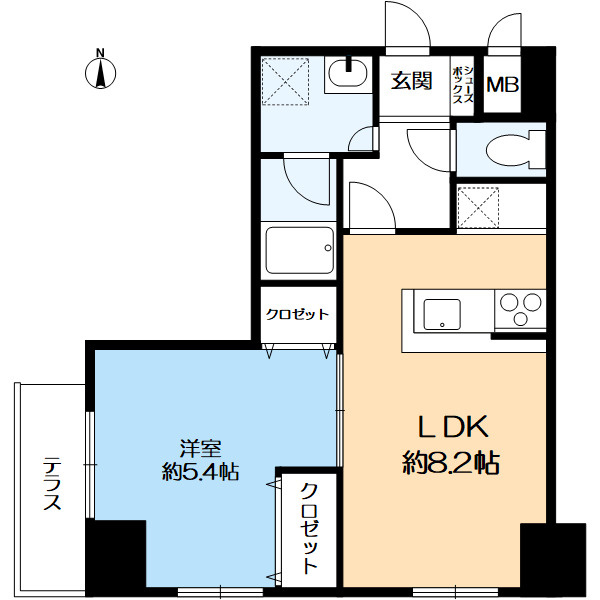 ライオンズマンション京都河原町の間取り