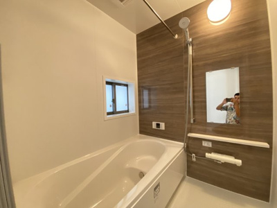 【浴室】 | 南風原町津嘉山Ⅱ（全2棟）ラストA号棟 | A号棟　浴室換気乾燥機付き♪