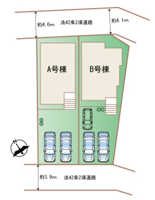 【区画図】 | 南風原町津嘉山Ⅱ（全2棟）ラストA号棟 | A号棟　