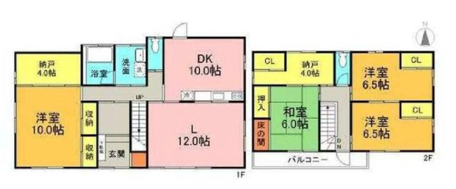 【中古戸建】高崎市中尾町の間取り|■間取り図｜敷地面積：237.27（約71.77坪）　建物面積：142.42（約45.08坪）