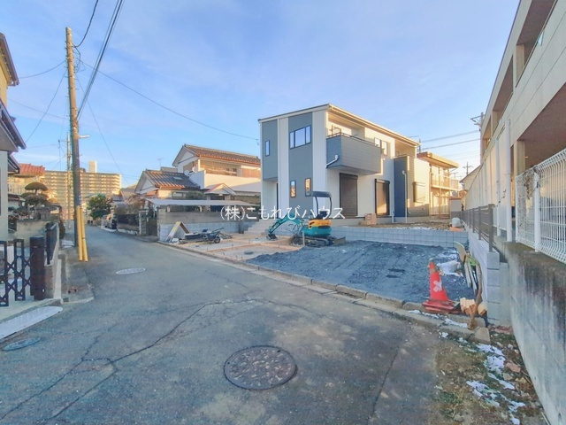 鴻巣市松原1丁目　新築一戸建て　1区画　01の前面道路含む現地写真|撮影：'26/02/10