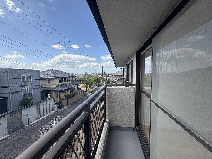 神戸市垂水区朝谷町戸建のバルコニー