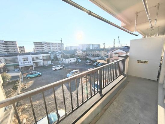 フラワーハイツのバルコニー