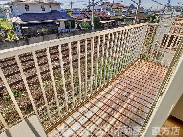 スカイハイツ木屋瀬のバルコニー