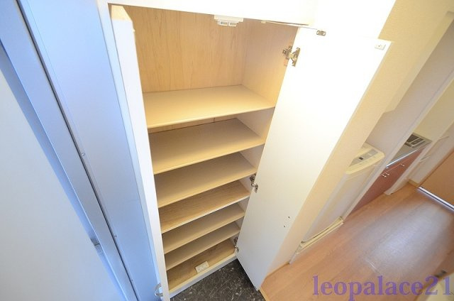 レオパレスプレステージ三津屋Ⅱの玄関|明るい玄関です