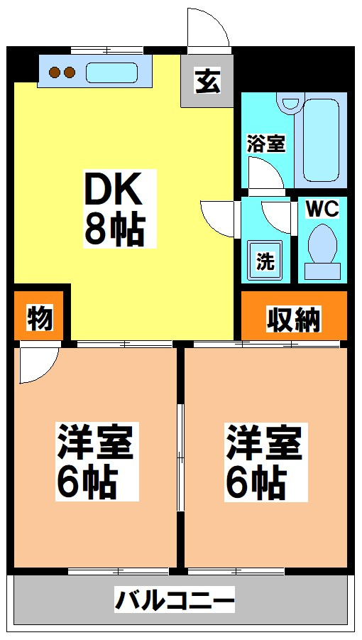 コアパレス常葉の間取り