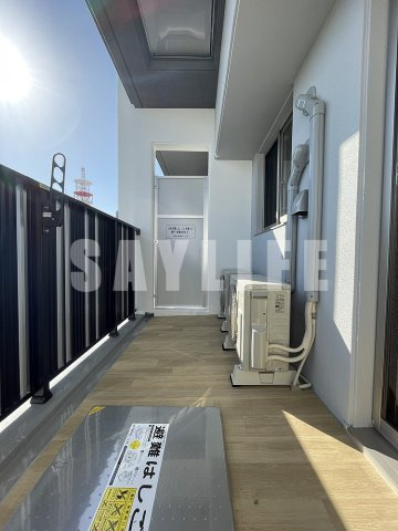 スプランディッド城東関目のバルコニー