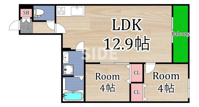 【間取り】 | FeLiciare　HANATEN(フェリシアーレ　ハナテン)