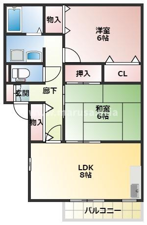 シンシアンBの間取り
