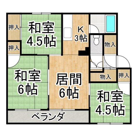 若草401マンションの間取り