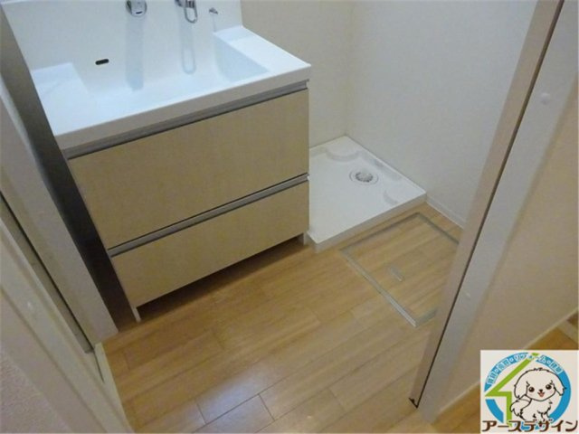 メルベージュの洗面所|パース写真