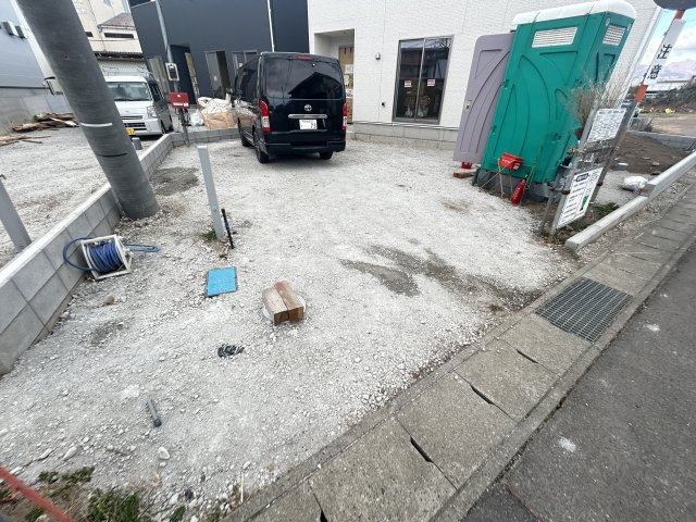 新築　高崎市大八木町第5　クレイドルガーデン　１号棟の駐車場|現地写真　駐車スペースは並列2台分可能です！
