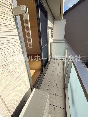 エクラージュ豊川のバルコニー