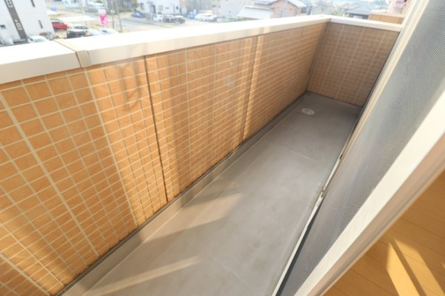 ひたち野Merry.Palのバルコニー|広々としたバルコニーです