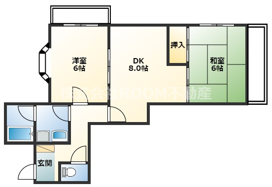 ガーデンR１の間取り