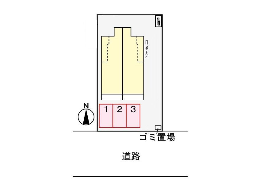 サンライズハイムの駐車場