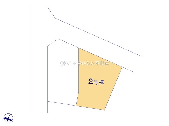『八王子市新築戸建て』八王子市散田町2-53-8【仲介手数料無料】の区画図|～仲介手数料無料☆八王子ひなた不動産～　八王子市散田町　新築戸建て
